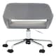 image 5 of Interiors By Premier Ergonomic Grey Velvet And Chrome Base Home Office Chair, Comfortable Work From Home Chair, Movable Chair