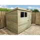 image 4 of 7 x 4 Garden Shed Pressure Treated T&G PENT Wooden Garden Shed - 2 Windows + Single Door (7' x 4' / 7ft x 4ft) (7x4)
