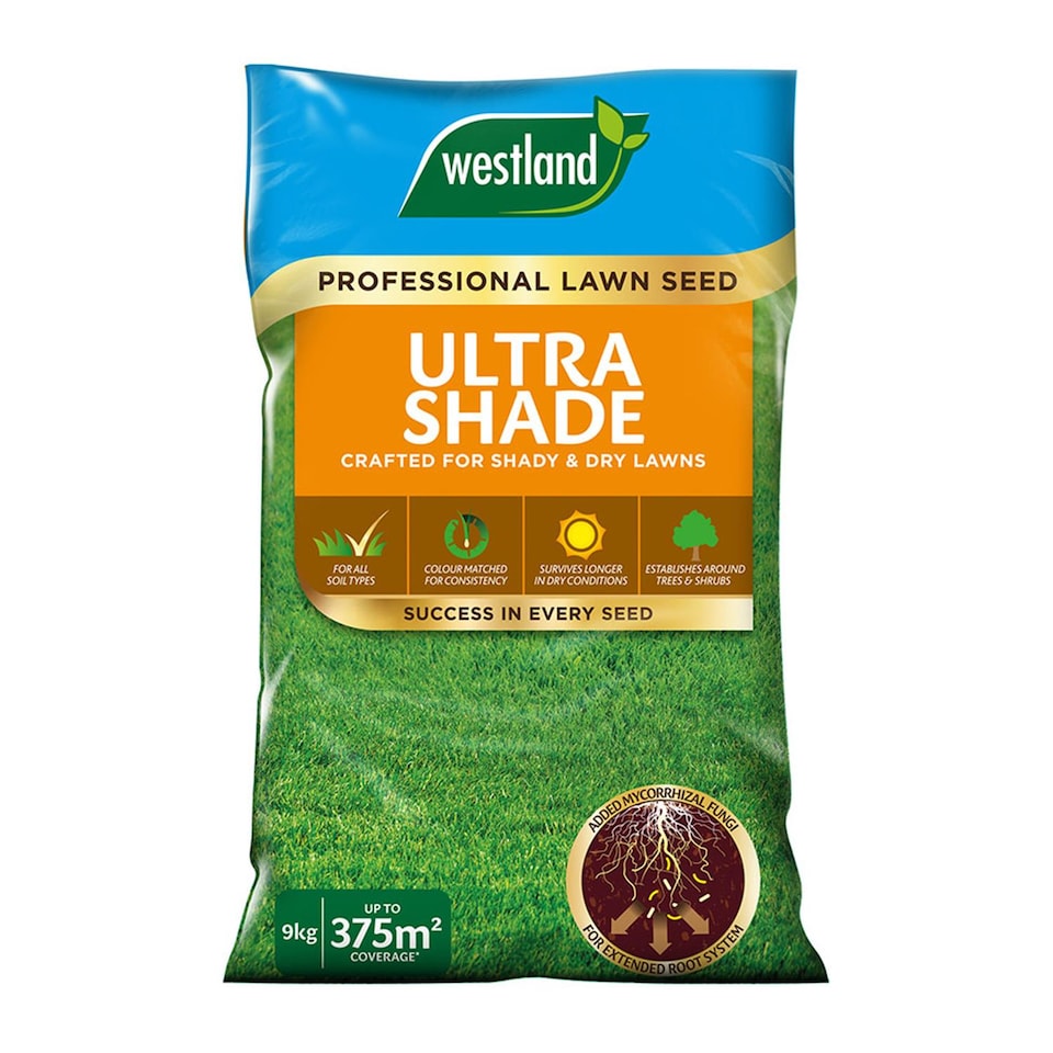 image 1 of Westland Ultra Shade Professional Lawn Seed for All Soil Types Covers 9kg