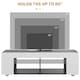 image 5 of HOMCOM TV Stand 145cm TV Unit with Glass Shelves RGB LED Light