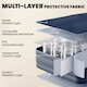 image 5 of Outsunny Inflatable Mattress, Air Bed with Built-in Pump | Grey | Grey | Double