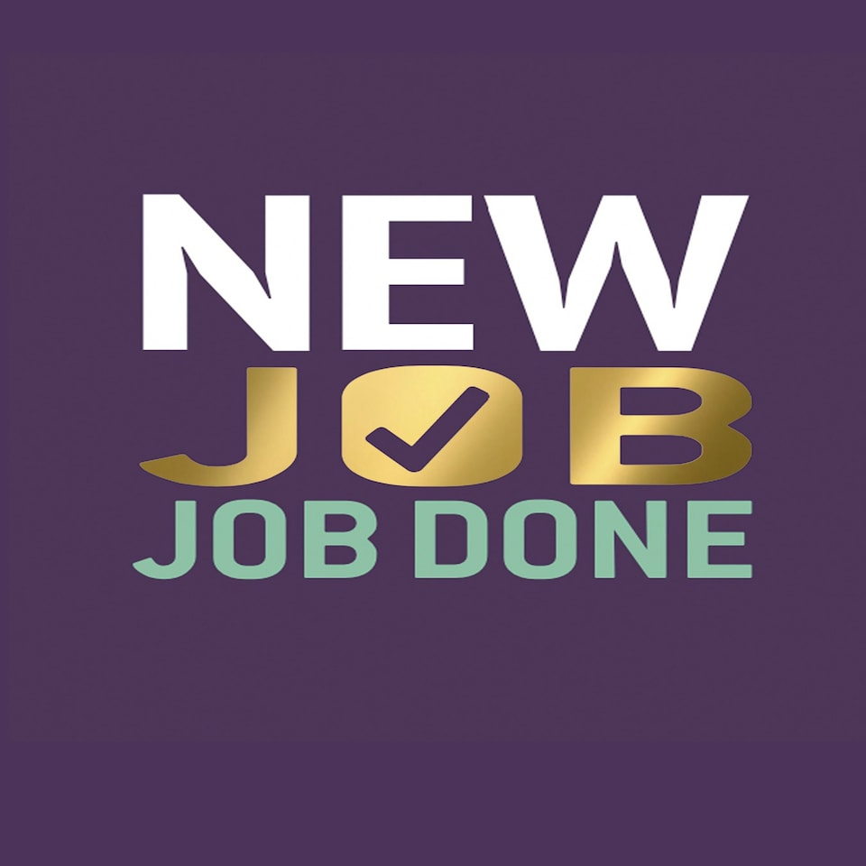 image 1 of NEW JOB JOB DONE - Gold Foil New Job Card