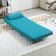 image 8 of HOMCOM Folding 5 Position Convertible Sleeper Chair Bed Dark Blue | Blue | Chair