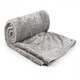 image 1 of Nordic Collection Super Cosy Fleece Blanket in Silver (60" x 80") Grey | Grey