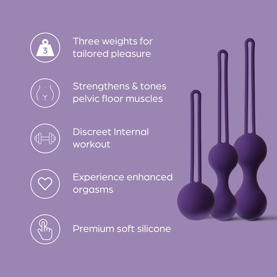 image 1 of So Divine Sensual Kegel Balls - Pelvic Floor Training Set