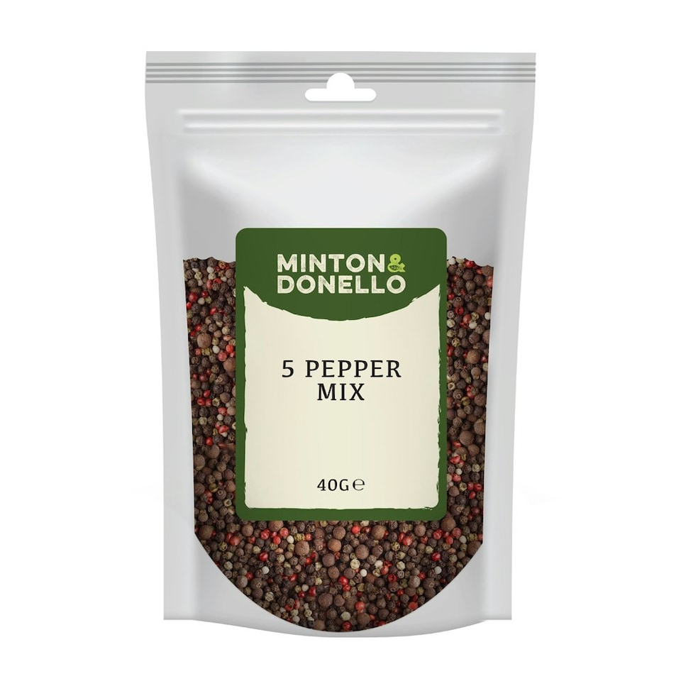 image 1 of Minton & Donello 5 Pepper Mix 10 x 40g