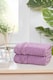 image 1 of Linear Cotton Premium Luxury Towels Soft and Absorbent (Set Of 2) | Pink | Face cloth | 2