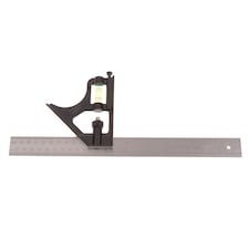 Stanley Hand Tools Combination Metal Square 300mm (12in) - Multi Colour - 300mm (12in)