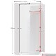 image 7 of Vida Designs Riano 4 Piece Bedroom Set (3 Drawer Bedside Chest, 5 Drawer Chest, 2 Door Wardrobe) White (5)