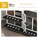image 6 of PawHut Rabbit Hutch, Bunny Cage Outdoor 2-Tier w/ Wheels & Tray, Brown