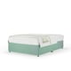 image 1 of Signature Platinum 2000 Pocket Sprung Duckegg Plush Velvet Divan Set Single