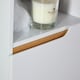 image 5 of Bathroom Floor Cabinet White 3 Storage Shelves Vanity Organiser Furniture