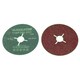 image 3 of 115mm Fibre Sanding Discs 60 Grit Medium Disc For 4-1/2" Backing Pad 10 Pack