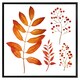image 2 of Orange autumn leaves (Picture Frame) White | XS