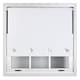 image 1 of FURNISHED Blackout Roller Blinds with Large Square Eyelets Made to Measure Window Shade | White | White | (W) 90cm x (L) 210cm