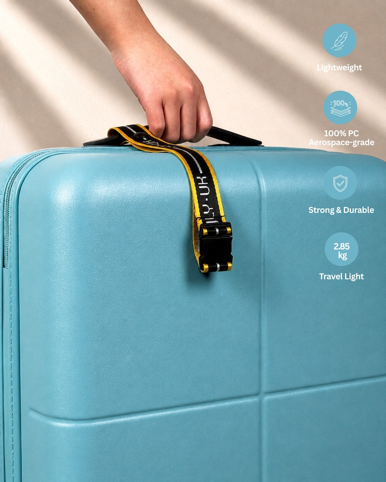 image 1 of Premium 100% Makrolon PC 2 PCS Suitcase Set | Vanity + Cabin Luggage