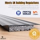 image 3 of Insulated Cavity Closer EPS 50–100mm Adjustable – 5 Pack (1.2m Each, 6m Total) for Window Openings & Door Frames – Silver, Energy Efficient