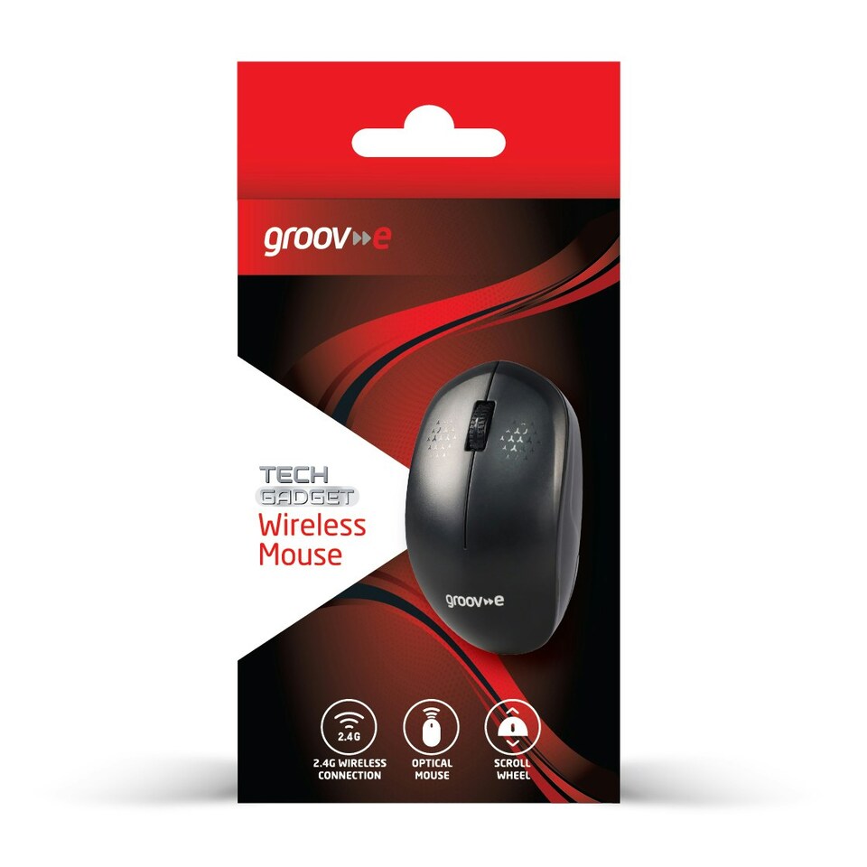image 1 of Groov-e GVPC18BK Wireless Optical Mouse - Black
