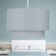 image 5 of First Choice Lighting Dark Grey 2 Tier Ceiling Light Shade Grey