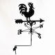 image 2 of Traditional Cockerel Weathervane - Steel - L39 x W39 x H93 cm - Black