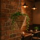 image 2 of Green Blade Rope Cone Hanging Basket - 30cm - Planter Flower Pot Plant Pot Hanger | Brown | Brown