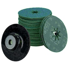 115mm 36 Grit Fibre Zirconium Abrasive Discs Sanding Grinding 50pc with Holder