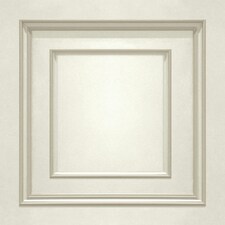 Belgravia Amara Panel Vinyl Textured Wallpaper - Cream - 10m x 53cm Cream