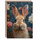 image 1 of Cute Bunny Floral Pattern Design Woman Rabbit Her Birthday Card