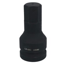 24mm 3/4" Drive Extra Deep Impact Hex Allen Key Socket Impacted 88mm Long