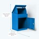 image 10 of SMART PARCEL BOX® Medium Front Access | Blue | 1