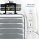 image 4 of 55x40x20cm Ryanair (Priority) TUI, Carry on Cabin Suitcase Hard Shell Approved for 60+ Airlines Silver | Aluminium | Cabin Bag