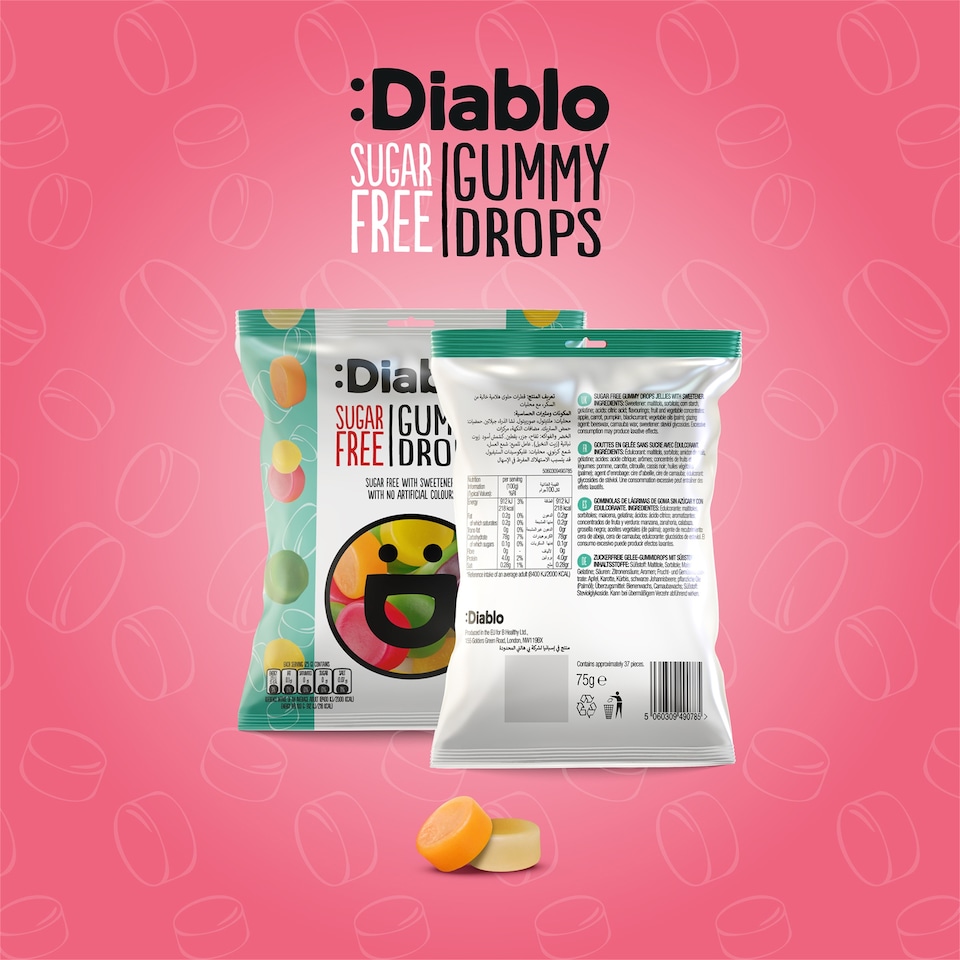 image 1 of Diablo Sugar Free Gummy Drops 75g