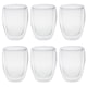 image 5 of Set of 6 Double Wall Glasses 350ml Thermal Insulated Coffee Tea Latte Mugs Cups