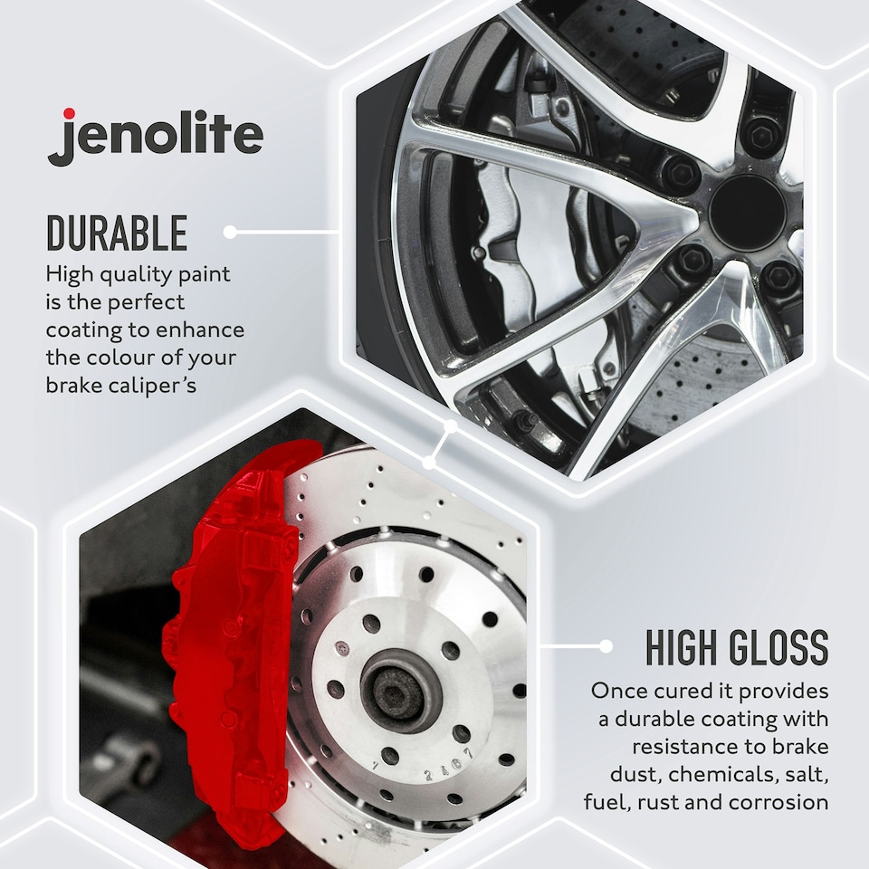 image 1 of Jenolite High Gloss Brake Caliper Paint - Red - 400ml
