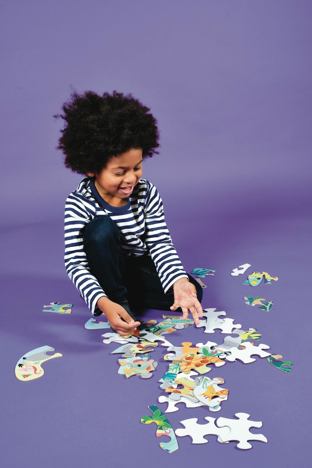 image 1 of Floss & Rock Jigsaw Puzzle 40 Piece - Jungle