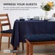 image 7 of Homescapes Garden Bench Cushion Luxury 2 Seater 100% Cotton Indoor Outdoor Seat Pad Navy Blue | 108 x 42 cm