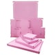 image 2 of 100 x Bright Pink Postal Packing Shipping Die Cut Boxes C5 Size Pink