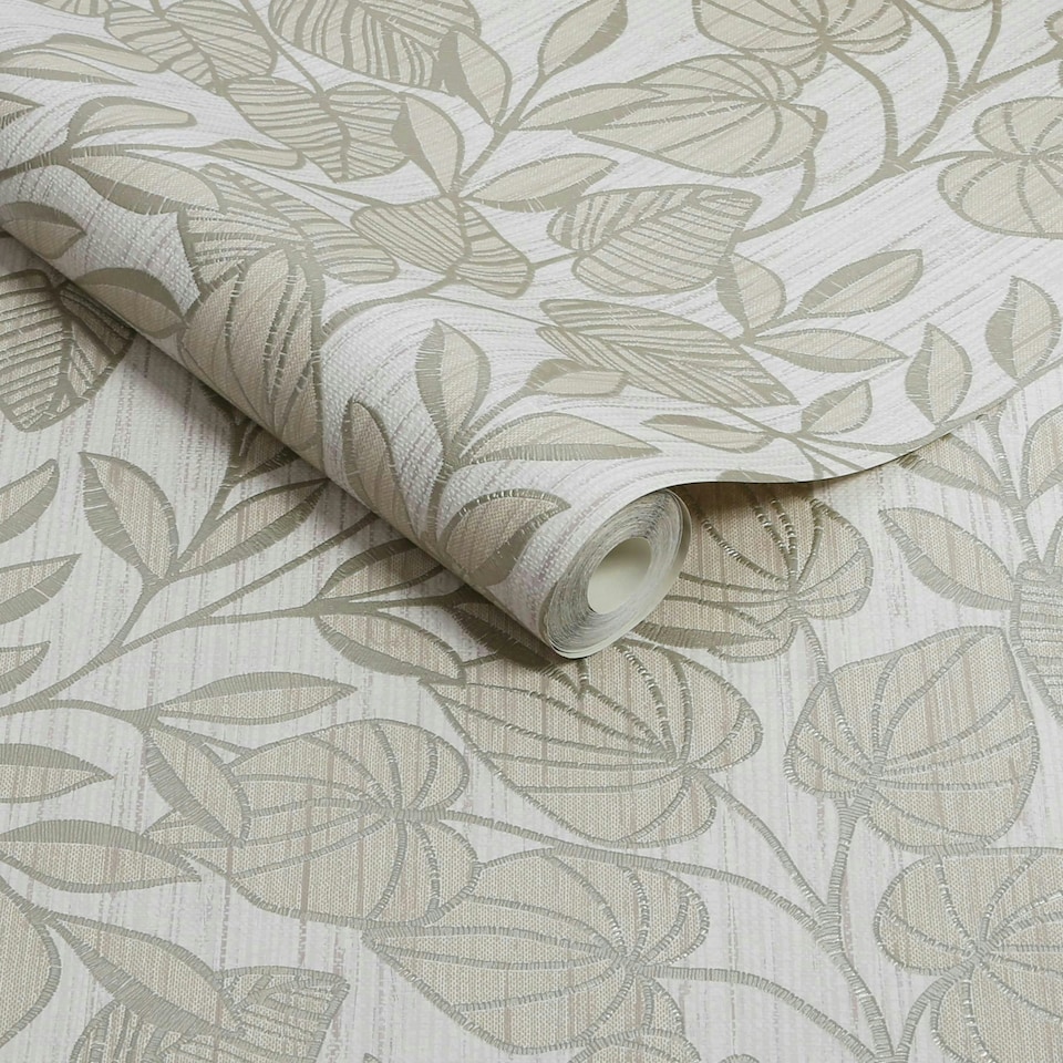 image 1 of Superfresco Linden Leaf Trail Sage Wallpaper Green | Sage