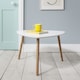 image 7 of Malme Extra Large Side Table in Classic White and Natural Pine Grey | Dark Grey