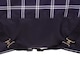image 4 of Saxon Defiant Standard-Neck Plaid Midweight Horse Turnout Rug - Navy/White - 7´