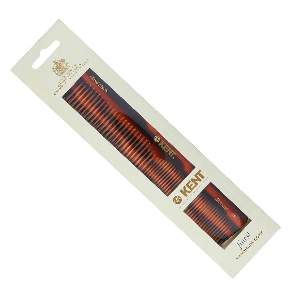 image 1 of Kent Brushes Handmade 185mm Comb Thick/Fine Hair
