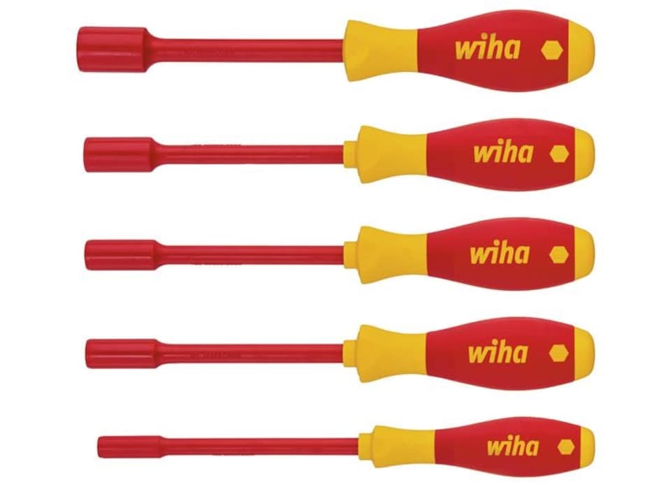 Wiha SoftFinish electric Hex Nut Driver Set, 6 Piece
