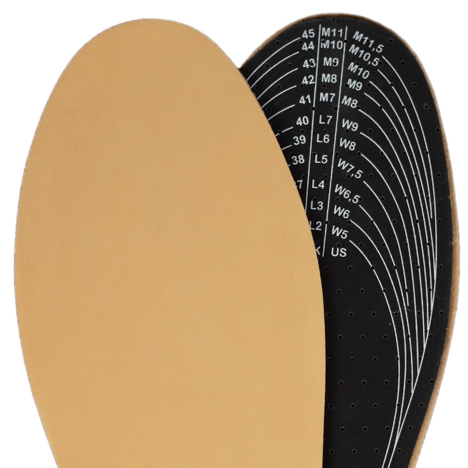 image 1 of Angelus Classic Leather Insoles - Cut to Size Custom Fit Comfort | Brown