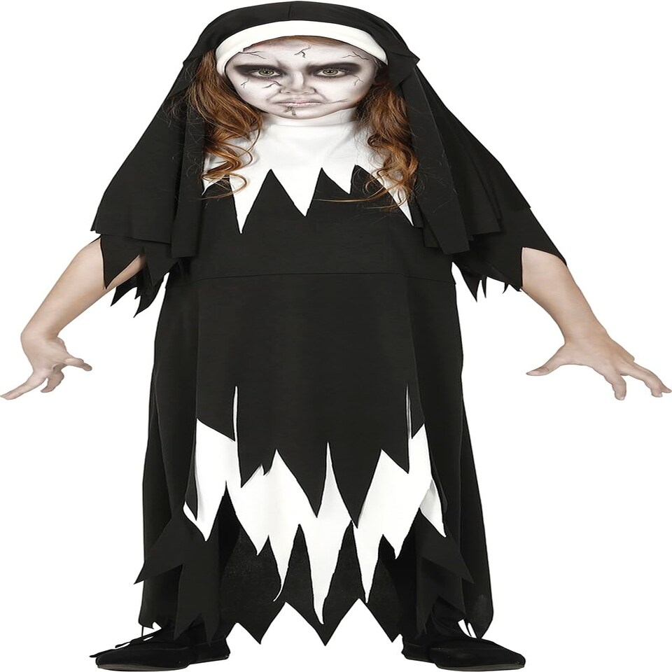 image 1 of Fancy Dress Child Scary Nun - 7-9 Years