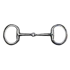 Lorina Hollow Mouth Eggbutt Snaffle - Silver - 6in