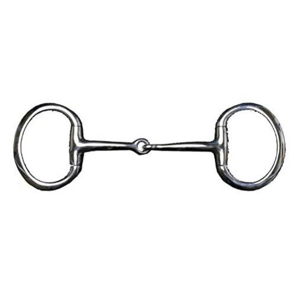 Lorina Hollow Mouth Eggbutt Snaffle - Silver - 6in