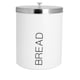 image 1 of Harbour Housewares Round Metal Kitchen Bread Bin - White