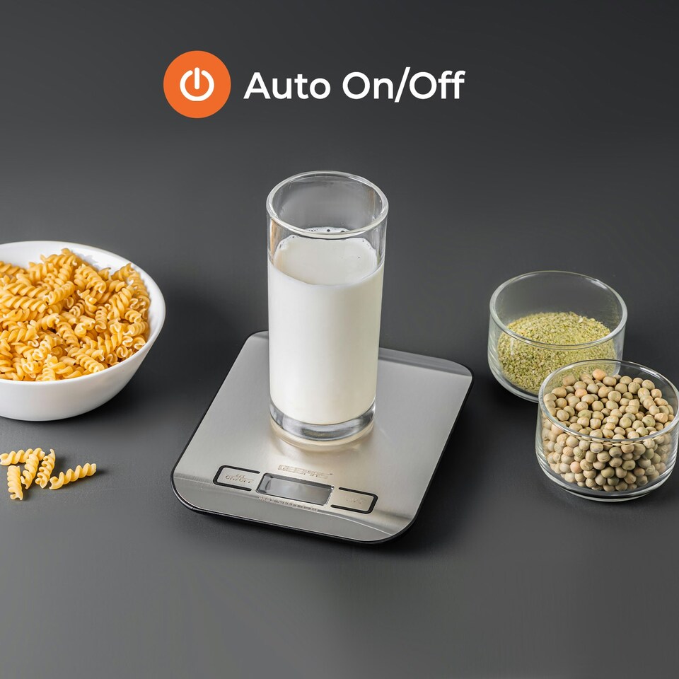 image 1 of GEEPAS Digital Kitchen Scale - Silver