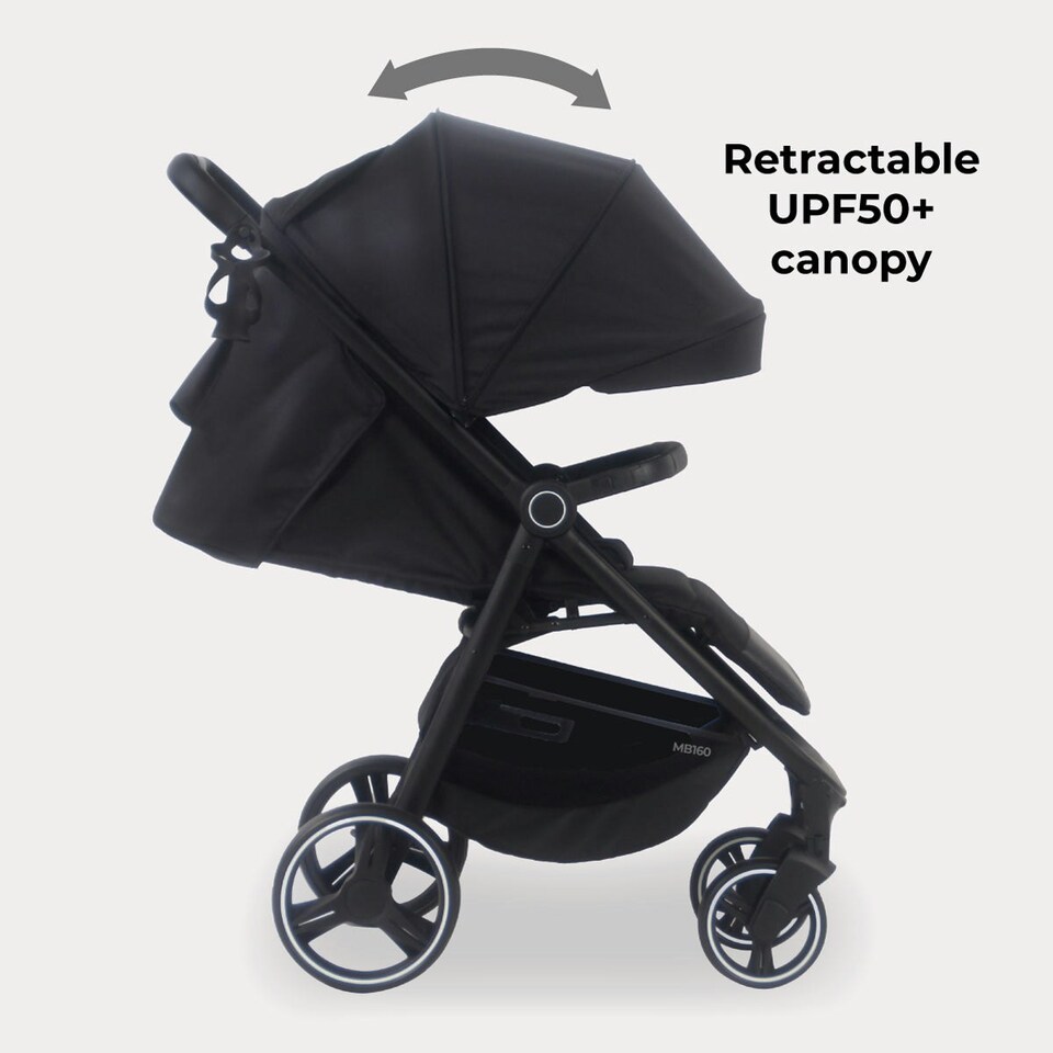 image 1 of MB160 Plus Pushchair - Black Leopard