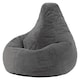 image 4 of Dalton Medium Beanbag Corduroy Charcoal | Grey | Chacroal | 1